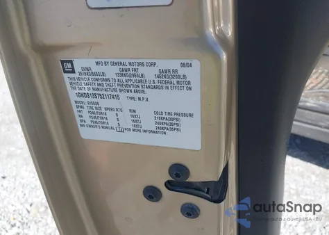 2005 Chevrolet Trailblazer Ls z USA, uszkodzony, nr VIN 1GNDS13S752117415